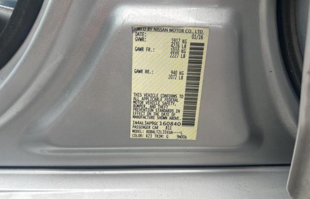 Photo 10 from auction – 2016 NISS ALTIMA 2.5 with VIN 1N4AL3AP9GC160840