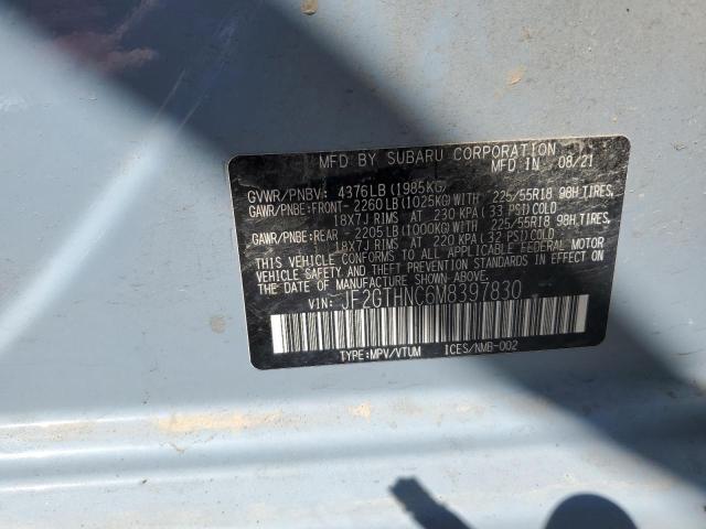 Photo 14 from auction – 2021 SUBARU CROSSTREK with VIN JF2GTHNC6M8397830