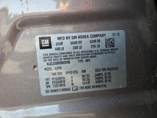 Photo 14 from auction – 2014 BUICK ENCORE with VIN KL4CJGSBXEB629496