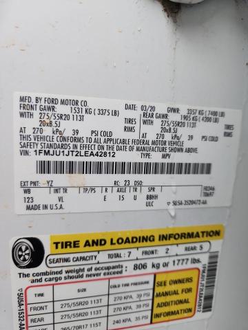 Photo 14 from auction – 2020 FORD EXPEDITION with VIN 1FMJU1JT2LEA42812