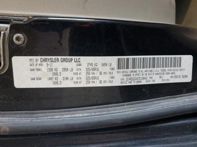 Photo 14 from auction – 2012 DODGE GRAND CARAVAN CREW with VIN 2C4RDGDG4CR129042