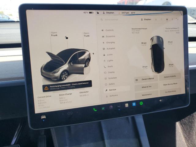 Photo 9 from auction – 2022 TESLA MODEL Y with VIN 7SAYGAEE7NF490635