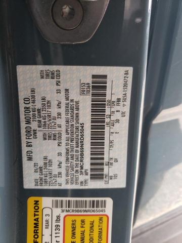 Photo 14 from auction – 2022 FORD BRONCO SPO with VIN 3FMCR9B69NRD65045