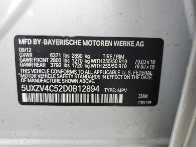 Photo 14 from auction – 2013 BMW X5 XDRIVE3 with VIN 5UXZV4C52D0B12894