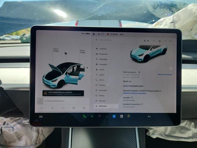 Photo 9 from auction – 2021 TESLA MODEL Y with VIN 5YJYGDEE6MF120287