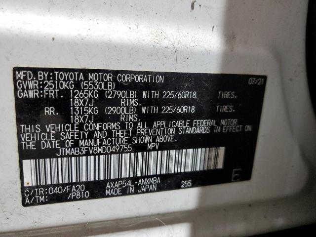 Photo 14 from auction – 2021 TOYOTA RAV4 PRIME with VIN JTMAB3FV8MD049755