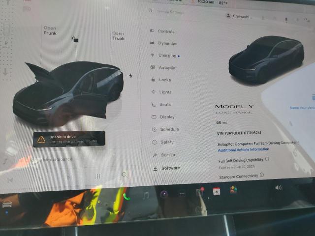 Photo 9 from auction – 2026 TESLA MODEL Y with VIN 7SAYGDED1TF396241