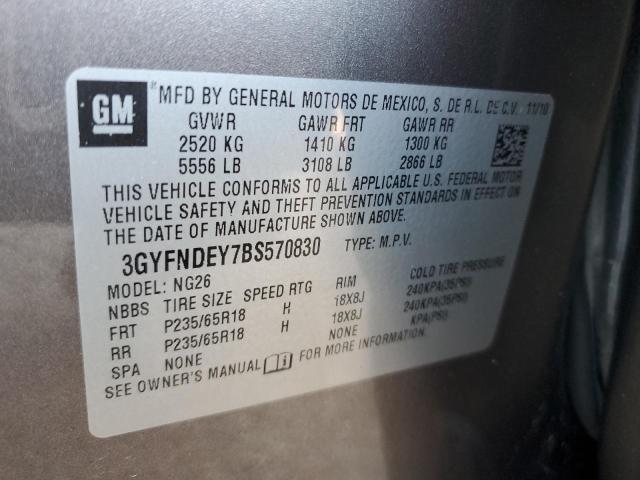 Photo 14 from auction – 2011 CADILLAC SRX LUXURY with VIN 3GYFNDEY7BS570830