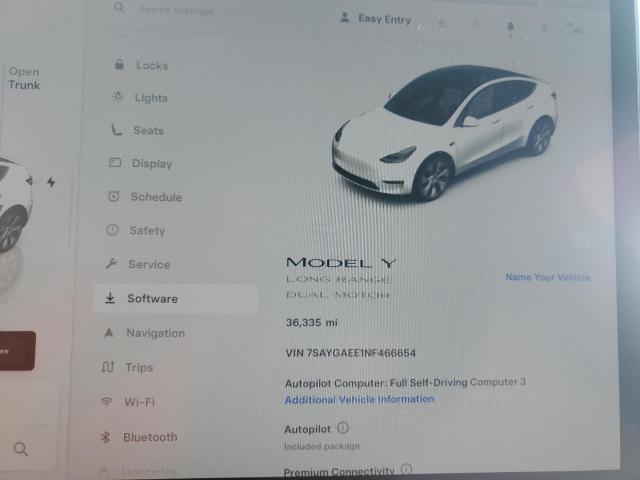 Photo 9 from auction – 2022 TESLA MODEL Y with VIN 7SAYGAEE1NF466654