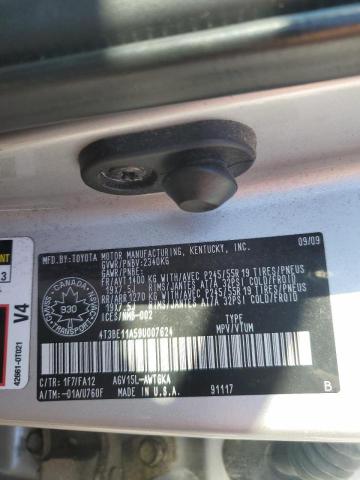 Photo 14 from auction – 2009 TOYOTA VENZA with VIN 4T3BE11A59U007624