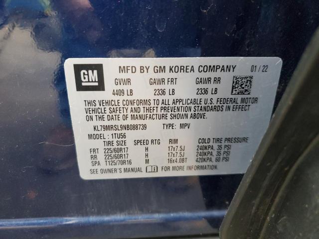 Photo 14 from auction – 2022 CHEVROLET TRAILBLAZE with VIN KL79MRSL9NB088739