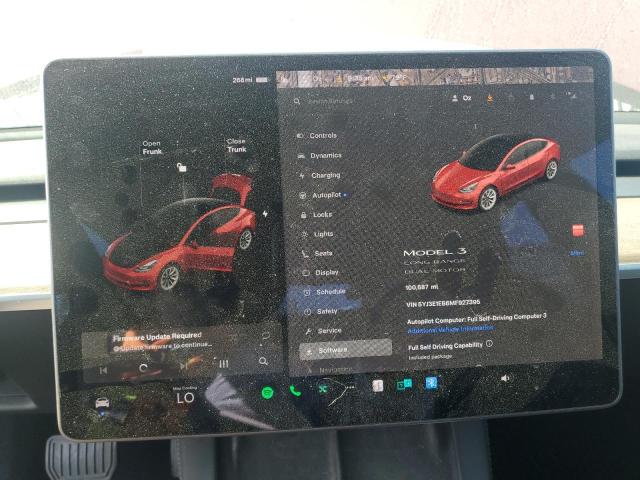 Photo 9 from auction – 2021 TESLA MODEL 3 with VIN 5YJ3E1EB6MF927395