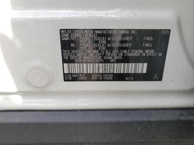 Photo 14 from auction – 2025 TOYOTA RAV4 LE with VIN 2T3F1RFV6SC518175