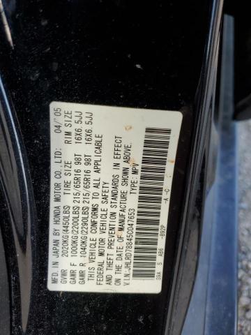 Photo 14 from auction – 2005 HONDA CR-V EX with VIN JHLRD78845C047653