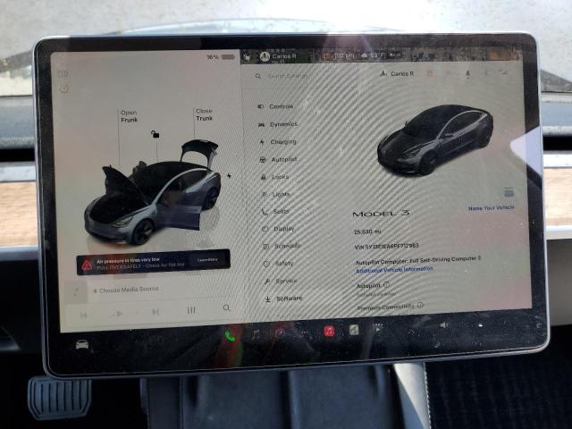 Photo 9 from auction – 2023 TESLA MODEL 3 with VIN 5YJ3E1EA6PF712983