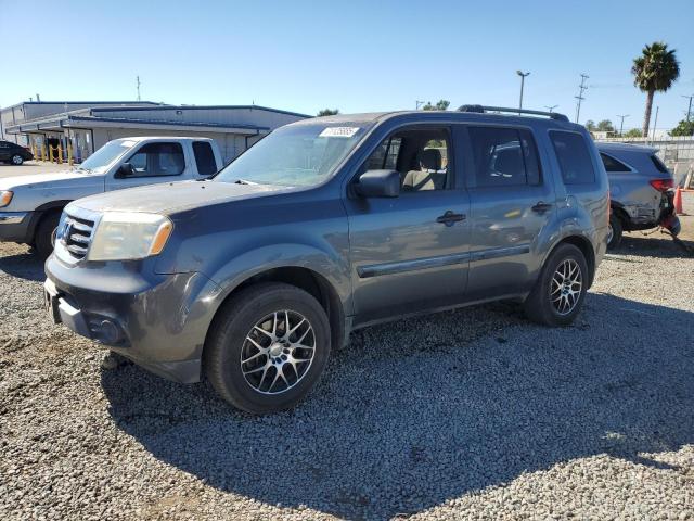 HONDA PILOT LX 2013 with VIN 5FNYF3H20DB022676 - Photo from auction