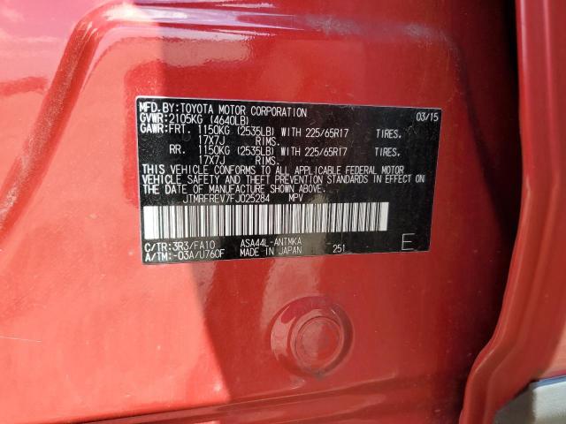 Photo 14 from auction – 2015 TOYOTA RAV4 XLE with VIN JTMRFREV7FJ025284