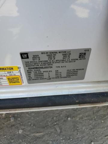 Photo 14 from auction – 2016 BUICK ENCLAVE with VIN 5GAKRBKD0GJ253724