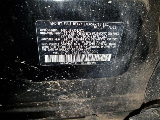 Photo 14 from auction – 2016 SUBARU FORESTER with VIN JF2SJAAC0GH485936