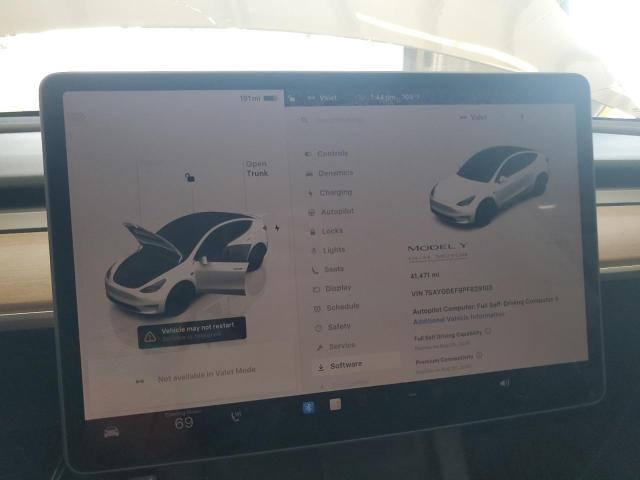Photo 9 from auction – 2023 TESLA MODEL Y with VIN 7SAYGDEF9PF829103