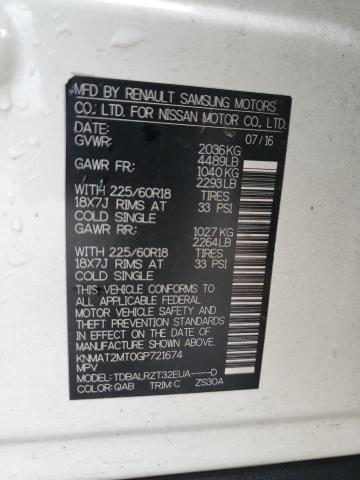 Photo 14 from auction – 2016 NISSAN ROGUE S with VIN KNMAT2MT0GP721674