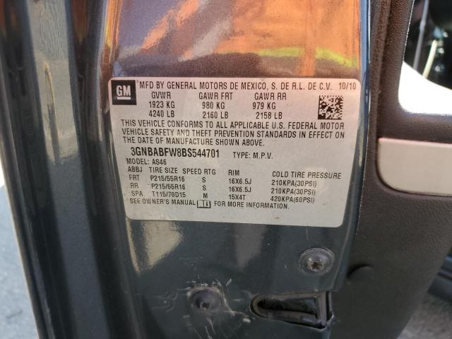 Photo 14 from auction – 2011 CHEVROLET HHR LT with VIN 3GNBABFW8BS544701