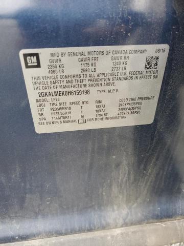 Photo 14 from auction – 2017 GMC TERRAIN with VIN 2GKALMEK0H6159198