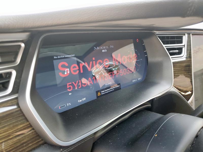 Photo 9 from auction – 2014 TESLA MODEL S with VIN 5YJSA1H13EFP50350
