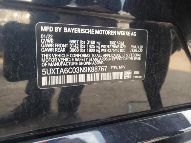 Photo 14 from auction – 2022 BMW X5 XDRIVE45E with VIN 5UXTA6C03N9K88767
