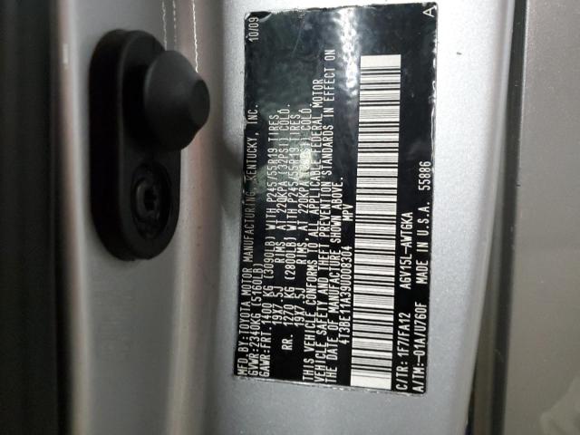 Photo 14 from auction – 2009 TOYOTA VENZA with VIN 4T3BE11A39U008304