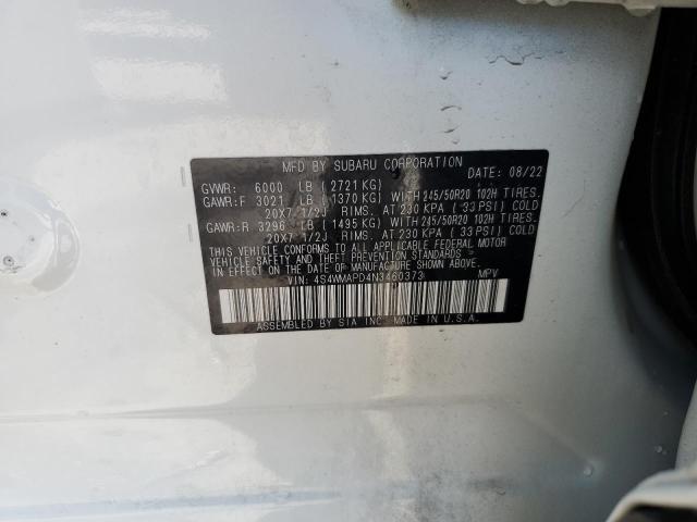 Photo 14 from auction – 2022 SUBARU ASCENT LIM with VIN 4S4WMAPD4N3460373