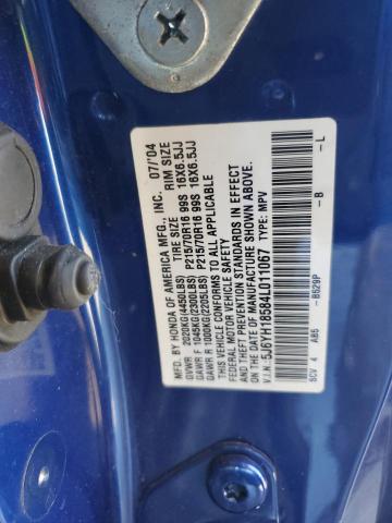 Photo 14 from auction – 2004 HONDA ELEMENT EX with VIN 5J6YH18584L011067