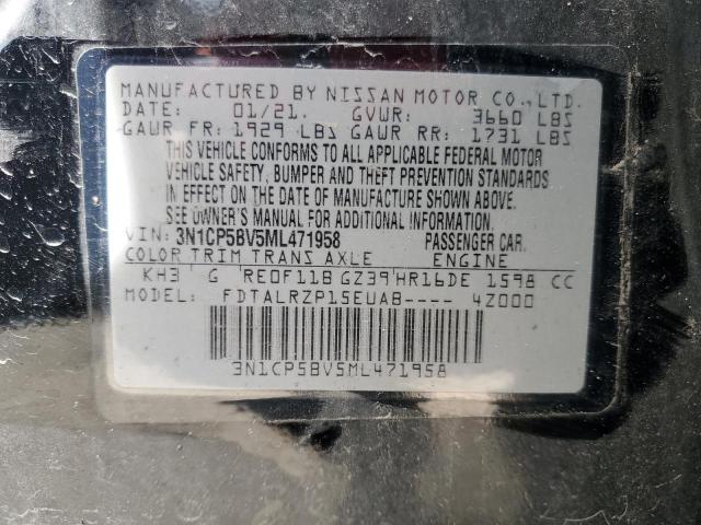 Photo 14 from auction – 2021 NISSAN KICKS S with VIN 3N1CP5BV5ML471958