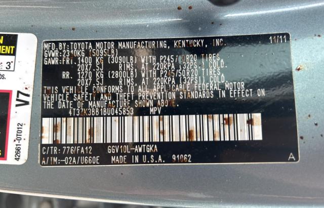 Photo 10 from auction – 2011 TOYOTA VENZA with VIN 4T3ZK3BB1BU045853