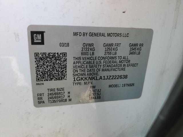 Photo 14 from auction – 2018 GMC ACADIA SLE with VIN 1GKKNKLA1JZ222638