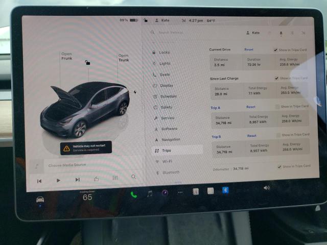 Photo 9 from auction – 2022 TESLA MODEL Y with VIN 7SAYGDEE3NF423242