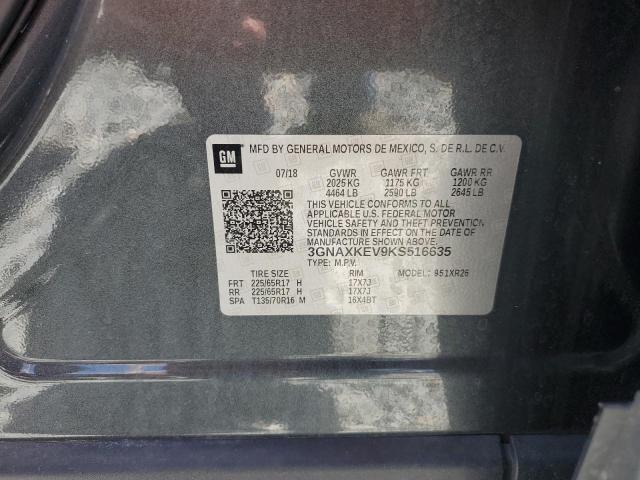 Photo 14 from auction – 2019 CHEVROLET EQUINOX LT with VIN 3GNAXKEV9KS516635