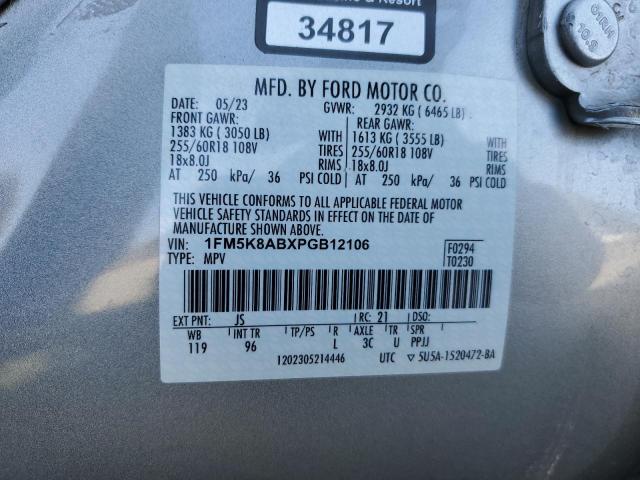 Photo 14 from auction – 2023 FORD EXPLORER with VIN 1FM5K8ABXPGB12106