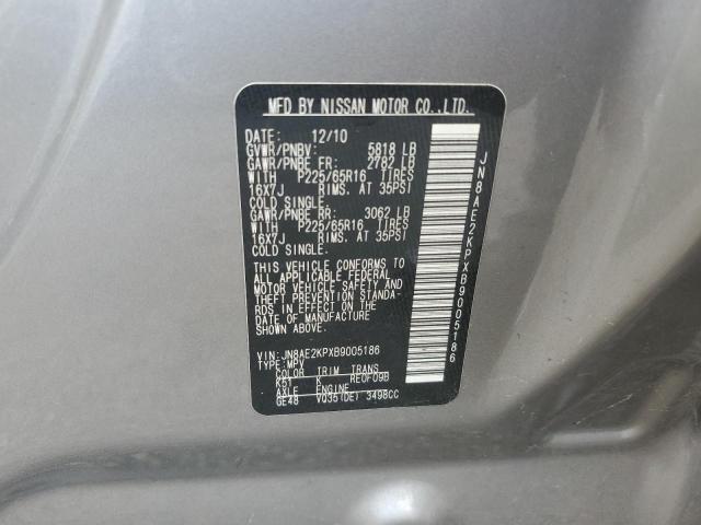 Photo 14 from auction – 2011 NISSAN QUEST S with VIN JN8AE2KPXB9005186