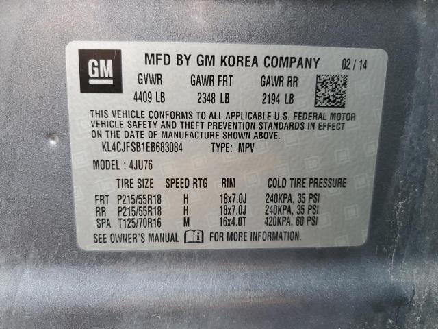 Photo 14 from auction – 2014 BUICK ENCORE CON with VIN KL4CJFSB1EB683084
