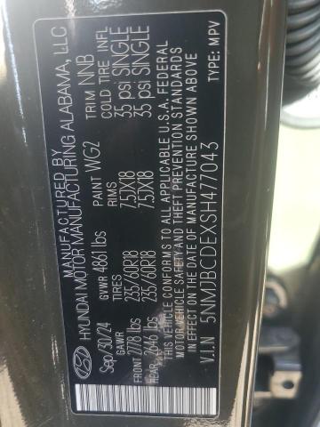 Photo 14 from auction – 2025 HYUNDAI TUCSON SEL with VIN 5NMJBCDEXSH477043