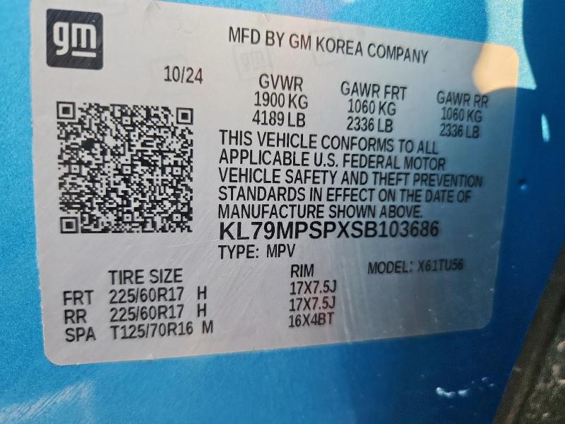 Photo 14 from auction – 2025 CHEVROLET TRAILBLAZE with VIN KL79MPSPXSB103686