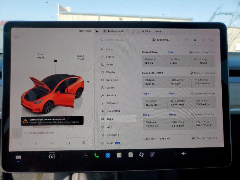 Photo 9 from auction – 2024 TESLA MODEL Y with VIN 7SAYGDED7RA308461