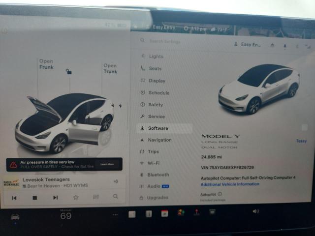 Photo 9 from auction – 2023 TESLA MODEL Y with VIN 7SAYGAEEXPF829729