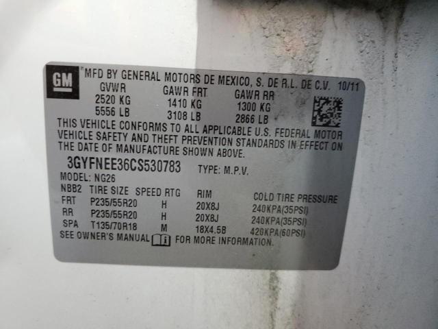 Photo 14 from auction – 2012 CADILLAC SRX PERFOR with VIN 3GYFNEE36CS530783