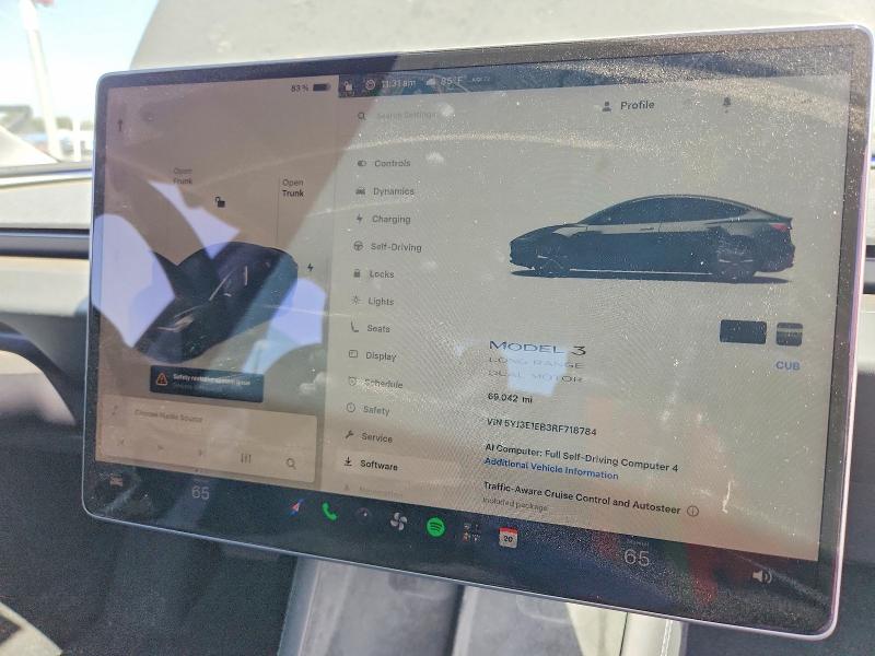 صورة رقم 9 من المزاد - 2024 TESLA MODEL 3 مع VIN 5YJ3E1EB3RF718784