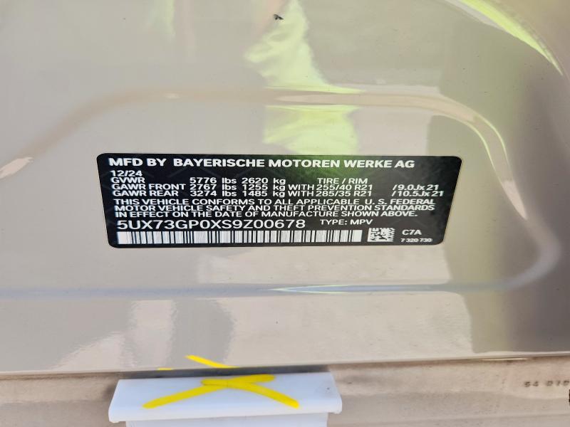 Photo 14 from auction – 2025 BMW X3 with VIN 5UX73GP0XS9Z00678