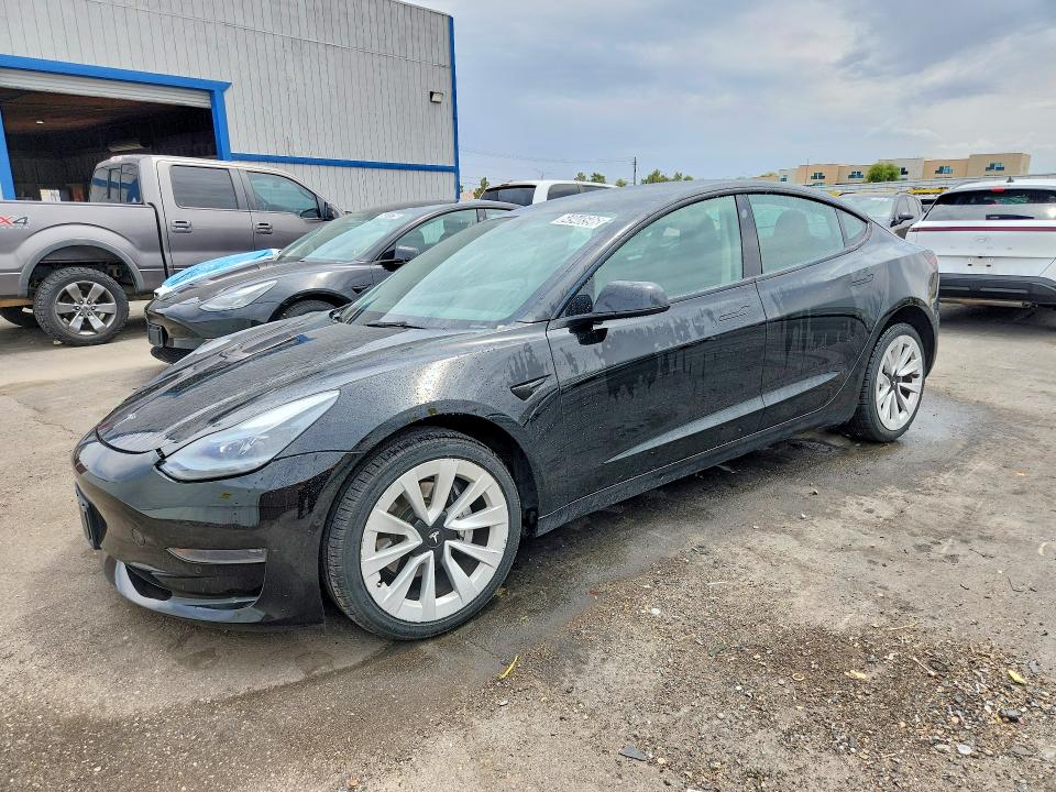TESLA MODEL 3 2022 with VIN 5YJ3E1EA2NF369683 - Photo from auction