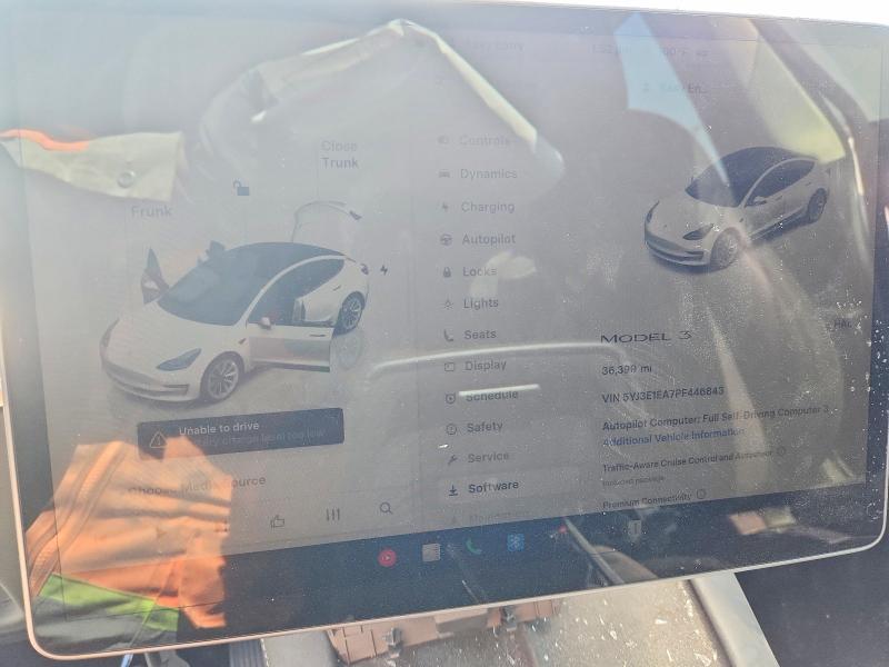 Фото 9 с аукциона – 2023 TESLA MODEL 3 с VIN 5YJ3E1EA7PF446843