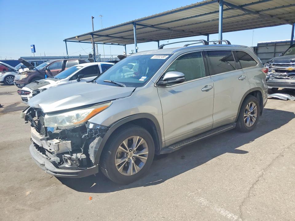 TOYOTA HIGHLANDER 2015 with VIN 5TDJKRFH8FS191852 - Photo from auction